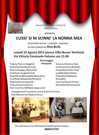 Rassegna Teatrale - Cussi si ni scinnì la nonna mea 