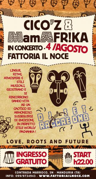 B.b.cico''z & Mamaafr!ka in concerto -  POSTICIPATO AL 20 AGOSTO!!!!!