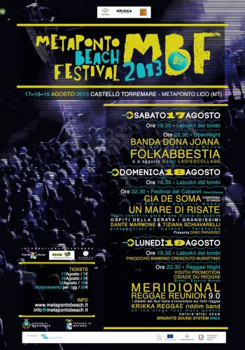 Metaponto Beach Festival - Folkabbestia e Meridional Reggae Reunion