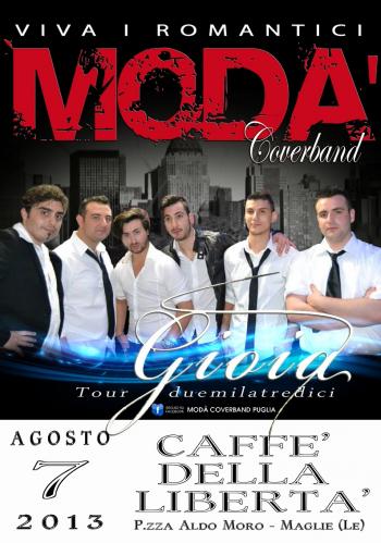 Moda' Coverband Tour 2013