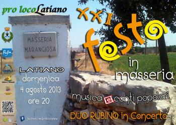 XXI Festa in Masseria