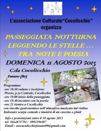 Passeggiata Notturna leggendo le Stelle tra Note e Poesia