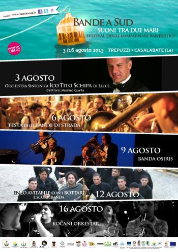Bande a Sud -   Primi appuntamenti del Festival degli immaginari bandistici