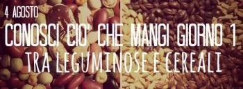 Conosci ciò che mangi - cereali e leguminose