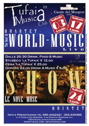 Tufaia in Musica - "Le Nove Muse Quintet"