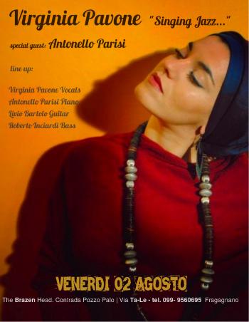 Virginia Pavone Singing Jazz special guest Antonello Parisi al Pianoforte