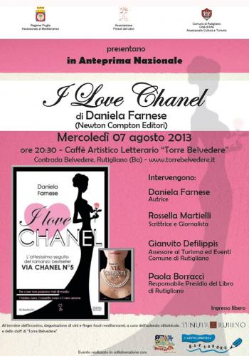 In Anteprima Nazionale il nuovo romanzo di Daniela Farnese: "I love Chanel"