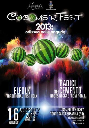 Al Cocomer Fest gastronomia, divertimento e musica con le Radici nel Cemento e gli Efolk