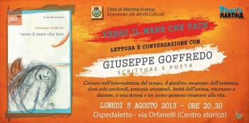 Conversazione con Giuseppe Goffredo, autore del libro Verso il mare che tace