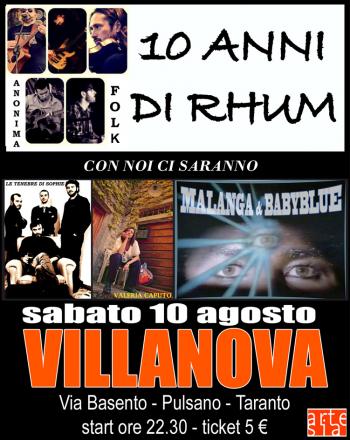 Anonima Folk festeggia 10 anni...on stage: Le tenebre di Sophie - Valeria Caputo - Malanga Babyblu e Anonima Folk