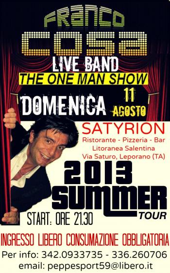 Franco Cosa live Band - The One Man Show