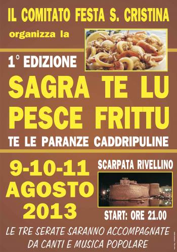 Sagra te lu pesce frittu te le paranze caddripuline