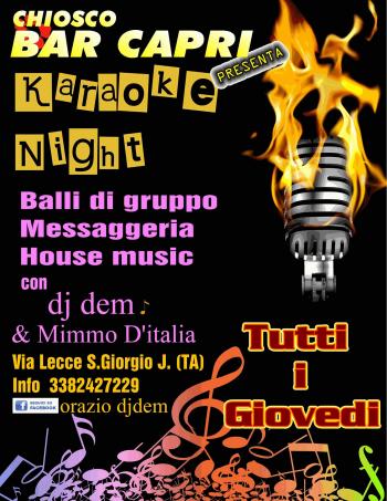 Karaoke con Cicchettata e Anguriata
