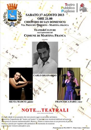 Note…teatrali