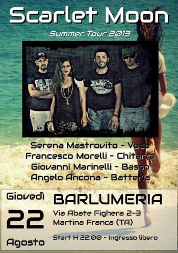 Scarlet Moon in concerto alla Barlumeria