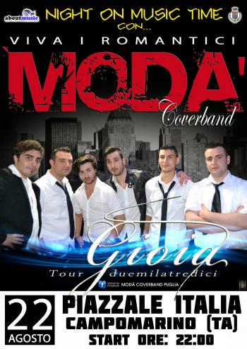 Modà coverband in concerto - "Night on Music Time"