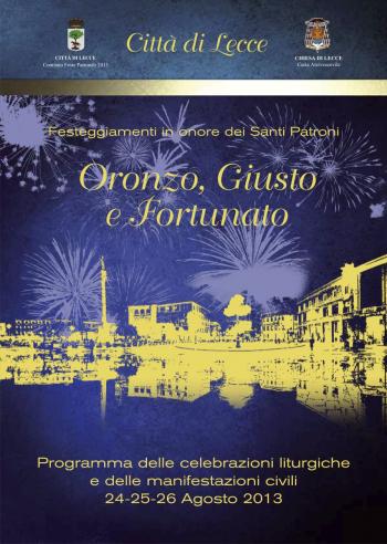 Festa di Sant'Oronzo, San Giusto e San Fortunato - il programma per i bambini