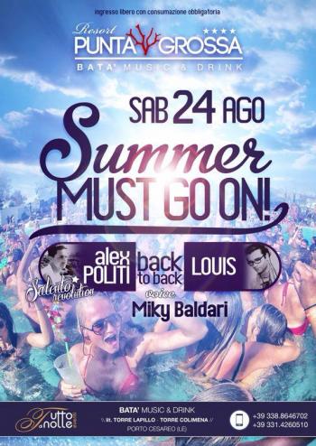 Summer Must go on: al Bata' di Punta Grossa Backtoback Tra Alex Politi e dj Louis