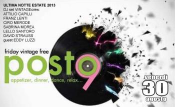 Friday Vintage Free - Party di fine estate 2013