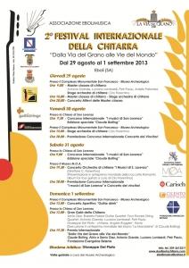 2° Festival internazionale della chitarra "Dalla Via del Grano alle Vie del Mondo"