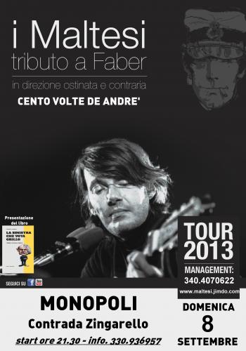 CENTO VOLTE DE ANDRE' - I Maltesi in Concerto - Tributo a FABER