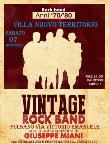 Villa Nuovo Territorio Estate 2013: Vintage Rock Band in concerto