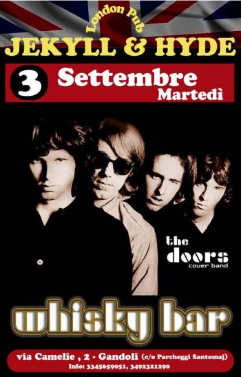 **** RINVIATO **** Whisky Bar Doors Cover Band live