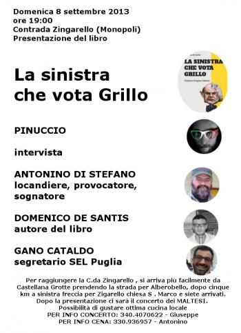 Festa di politica e Musica in Contrada Zingarello con Pinuccio e il concerto dei Maltesi