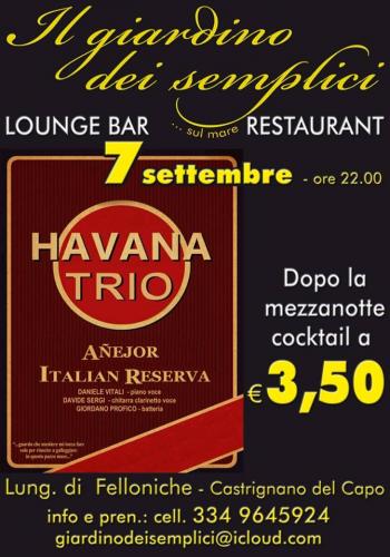 Havana Trio al Giardino dei Semplici di Felloniche