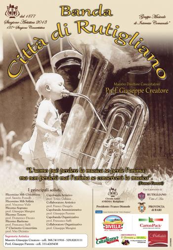 La Banda “Città di Rutigliano”  in concerto alla  Festa del SS. Crocifisso