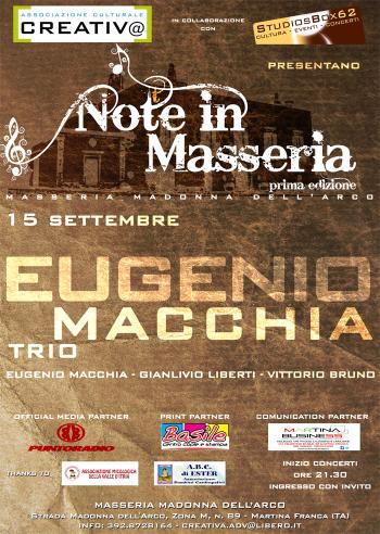 Eugenio Macchia Trio - Not(t)e in Masseria