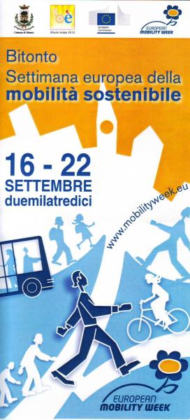 Settimana Europea della Mobilità Sostenibile a Bitonto - il programma