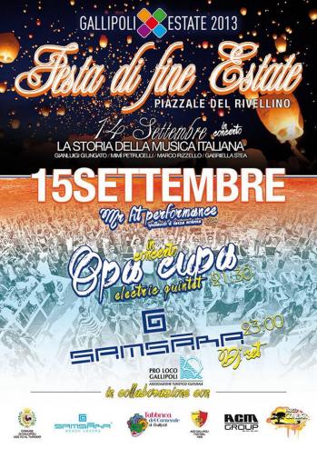 Opa Cupa in concerto per la Festa di Fine Estate