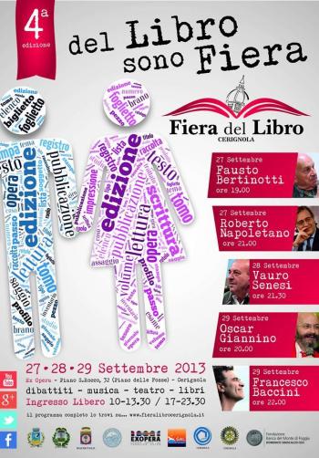 IV Fiera del libro, dell'editoria e del giornalismo. Città di Cerignola.