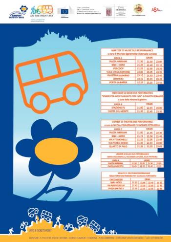 Settimana Europea della Mobilità Sostenibile ad Andria - musica e teatro negli autobus