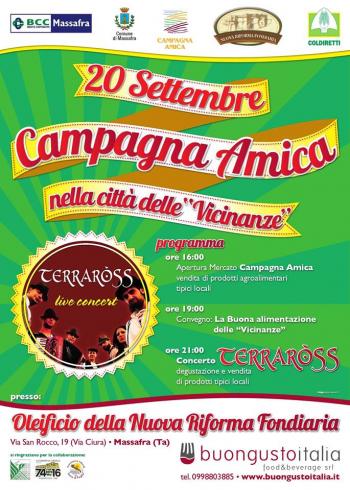 I Terraròss in concerto per Campagna Amica