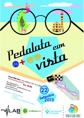 Pedalata con Vista, una manifestazione itinerante del Vlab Store Il