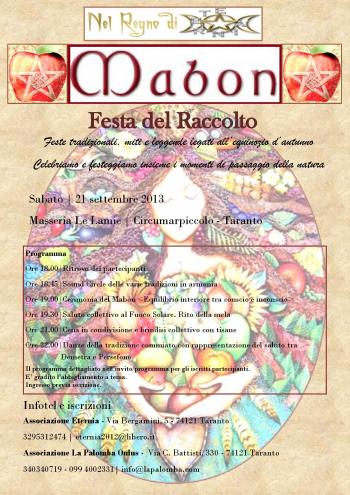 Mabon Festa del Raccolto