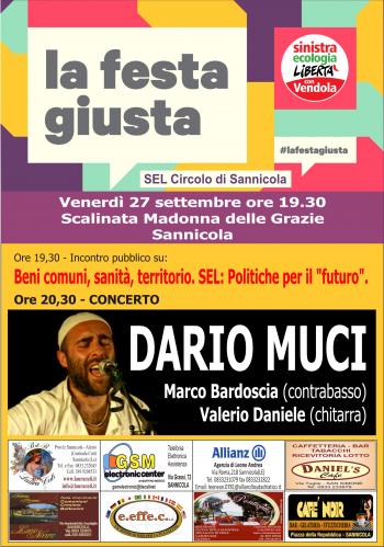 Festa Sel - incontri pubblici e concerto di Dario Muci