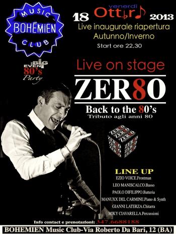 Zer80 live Concert  Bohemien Music Club