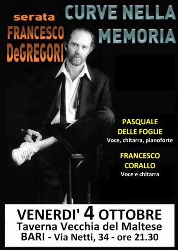 Serata FRANCESCO DE GREGORI - Acoustic Duo