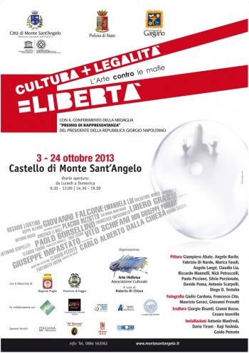 Cultura+Legalità=Libertà, l’arte contro le mafie