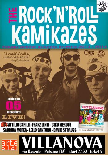 Vintage Night 3.0 (in & out) con The Rock’N’Roll Kamikazes in concerto + Vintage Crew dj set