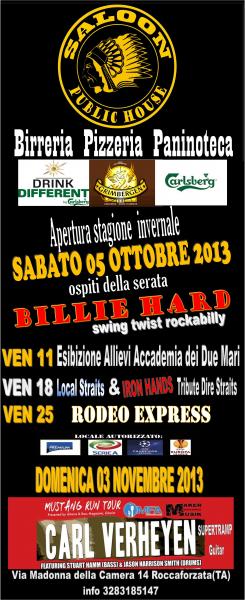 Apertura Stagione Invernale con i Billie Hard in concerto