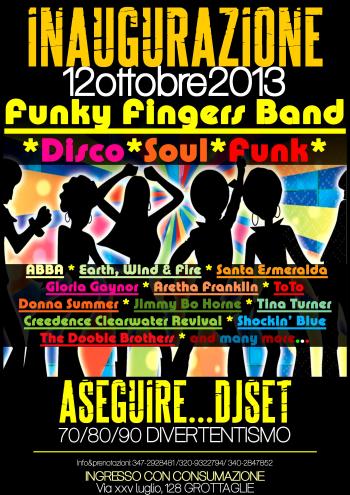 Inaugurazione Sabato live con la Funky Fingers Band