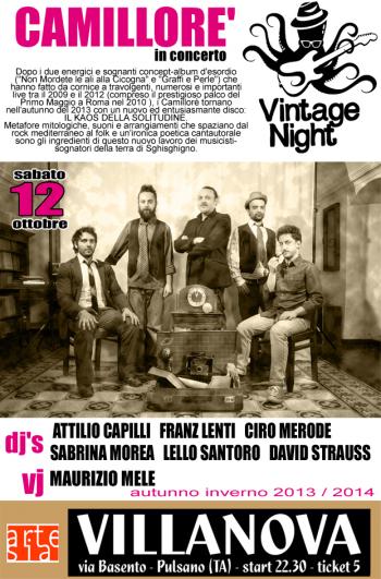 Vintage Night 3.0 (in & out) con Camillorè in concerto + Vintage Crew dj set