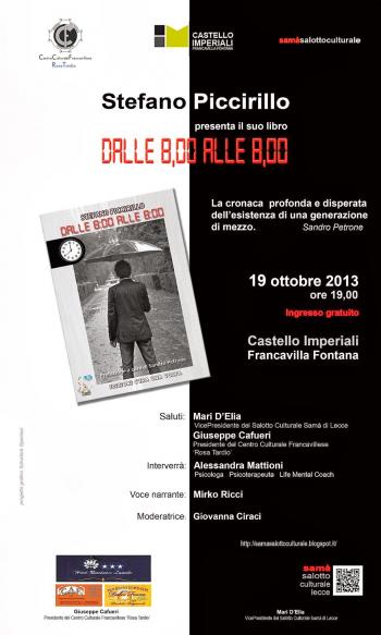 Presentazione del libro 'Dalle 8:00 alle 8:00' di Stefano Piccirillo