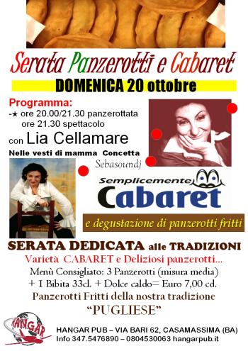 Semplicemente Cabaret e Degustazione di Panzerotti