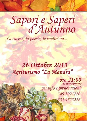 Sapori e Saperi d'Autunno