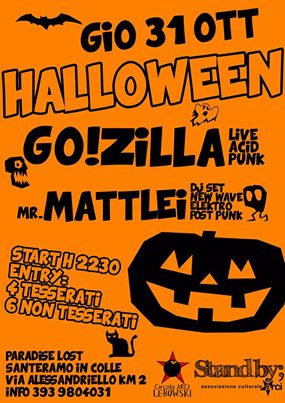 Arci Halloween Night - Go!zilla live + Mr.mattlei DjSet